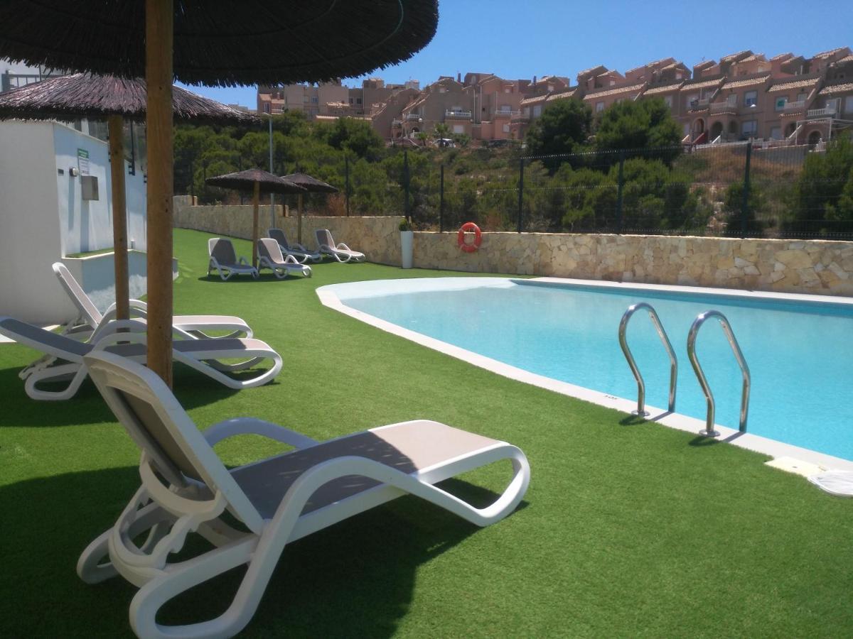 Beautiful New Style Apartment In Gran Alacant In Front Of Sea With Solarium And Jacuzzi מראה חיצוני תמונה