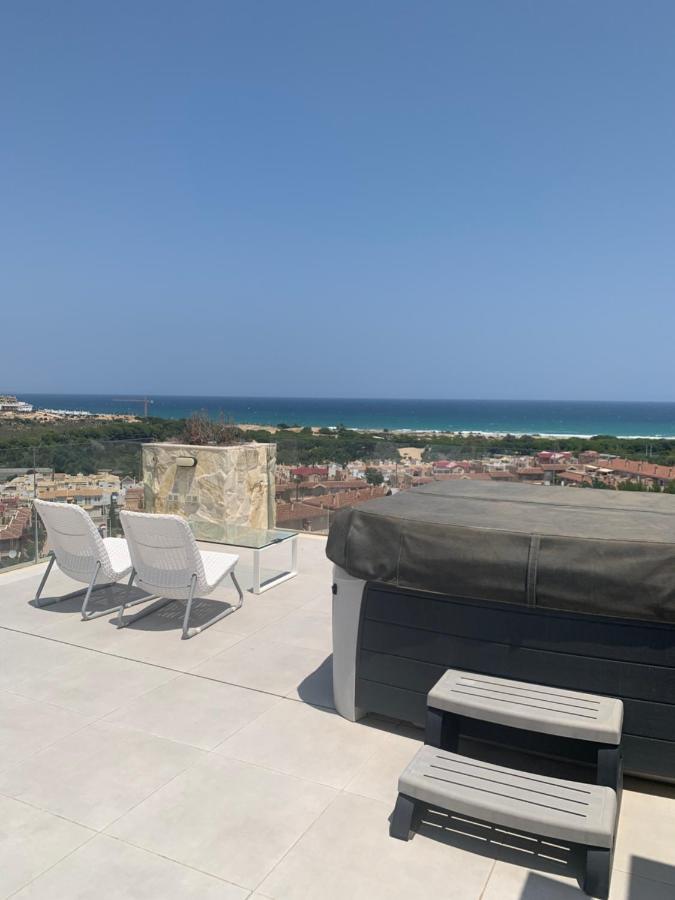 Beautiful New Style Apartment In Gran Alacant In Front Of Sea With Solarium And Jacuzzi מראה חיצוני תמונה